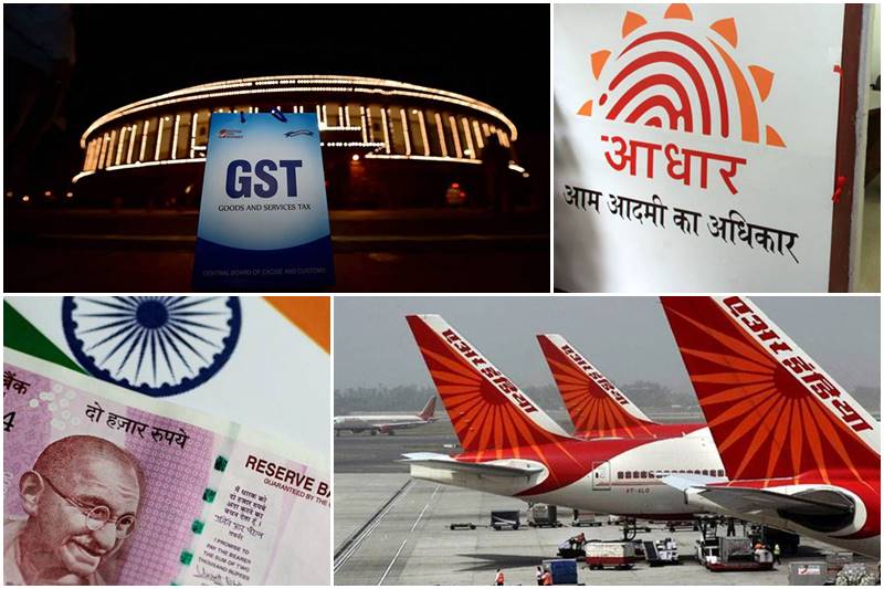 gst, India GDP, economic growth, GDP growth, moody's, rating india, World Banks Ease of Doing Business, paradise Papers, air india, Infosys, aadhaar, aadhaar linking, biggest business stories, Yahoo