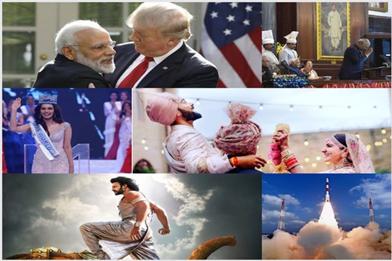 Best pictures of 2017: This year has been full of action, from tragedies, humour, to triumphs, people and countries have had to deal with a lot. The year can be seen as a mixed bag as we moved forward in some areas but there were some downers too. As for India, the year saw the GST roll-out, ISRO's launch of satellites, Manushi Chillar becoming Miss World and much more. As they say, a picture speaks a thousand words, so, here are some which will leave you spellbound! Check out the best pictures of 2017 here.