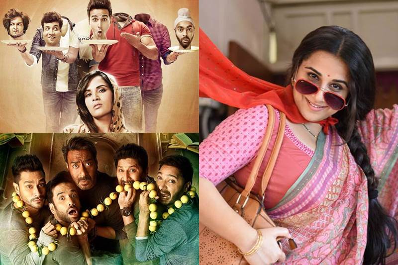 fukrey returns box office collection, golmaal again box office collection, firangi box office collections, tumhari sulu box office collections, aksar 2 box office collection,