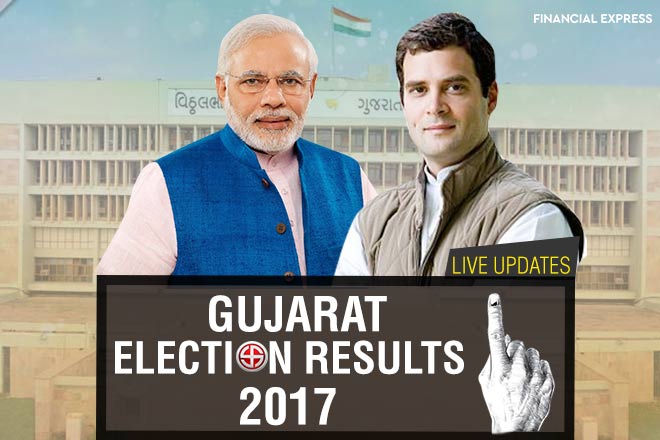 Gujarat election result, Gujarat Election Results 2017, Gujarat Assembly Elections Results 2017, Gujarat Elections, Gujarat Election Live, Gujarat Results Live, Gujarat Election Updates, BJP, Congress, Narendra Modi, Rahul Gandhi, Vijay Rupani, Hardik Patel