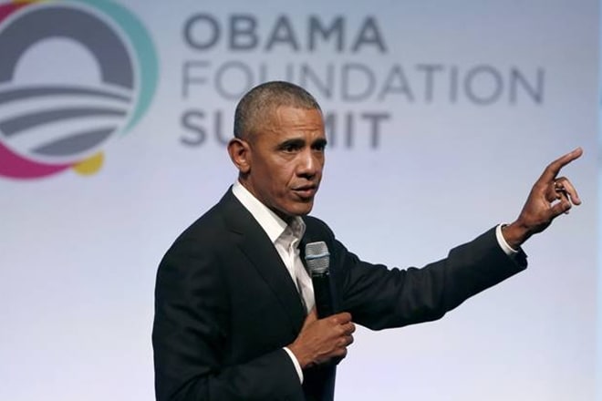 Barack Obama, Barack Obama in India LIVE UPDATES, Narendra Modi, htls 2017, Barack Obama Narendra Modi, Dal, Roti, Donald Trump, Manmohan Singh, Townhall, Leadership summit, Hindustan Times, Live Updates, Obama, Michelle Obama, Obama on Narendra Modi, Modi, PM Modi, Terrorism, technology, whatsapp, Twitter, Facebook, Whatsapp, tweets, 26/11 terror attacks, Osama bin laden, Osama, Terror