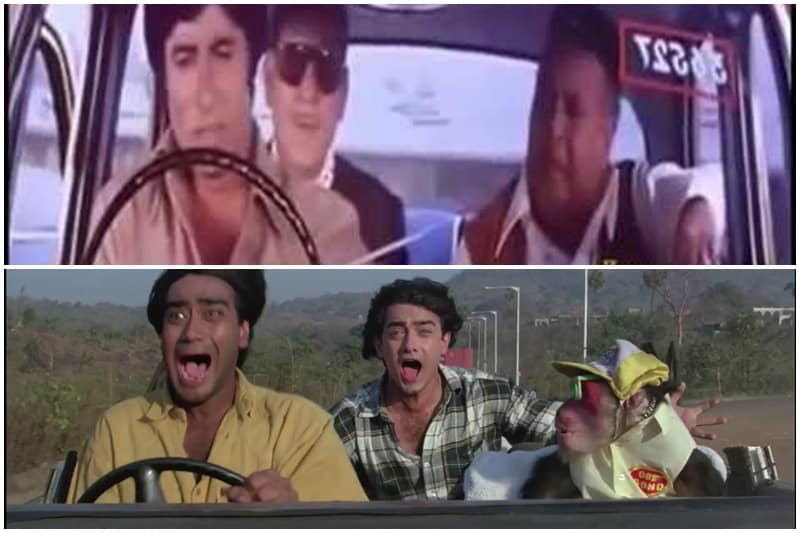 Too many steering corrections: Small corrections may be needed if you think your car has veered off to the left or right a bit, but I remember watching Amitabh Bachchan drive a giant American import in a straight line but somehow the steering wheel is being turned from side to side quite vigorously. Do that in real life and you're inviting trouble – big trouble! I understand back then scenes were shot in a car that was parked in a studio being rocked by the spot boys. The actor had to sit there and act like he/she's driving, and all they could do was move the steering, quite mindlessly.