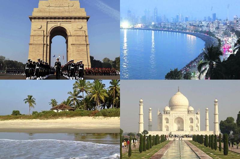 Most Instagrammed Indian locations of 2017, Marine Drive, Connaught Place, Taj Mahal, Calangute Beach, India Gate, Golden Temple, Baga Beach, Hauz Khas Village, Nandi Hills, Qutub Minar,