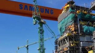 samsung shares down, samsung market report, shares of samsung heavy industries, samsung heavy industries shares