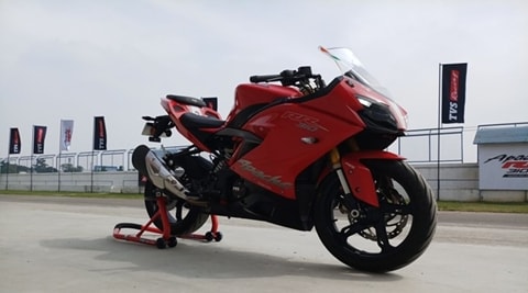 TVS Apache RR 310 official teaser video and website go live: New images from racetrack updated