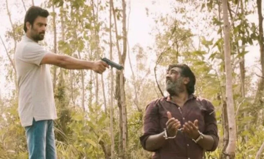 1.   Vikram Vedha- Vikram Vedha is a 2017 Indian Tamil-language neo-noir action crime thriller film written and directed by Pushkar and Gayathri and produced by Y NOT Studios. The film features R Madhavan and Vijay Sethupathi in the title roles of an earnest police officer and a notorious don from North Chennai respectively. It was released in July and earned Rs 110 crore. (IE)
