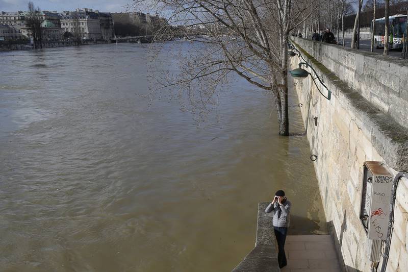The museum remains open for now but the lower level of the department of Islamic Art has been closed to the public until at least Sunday. (AP Photo)