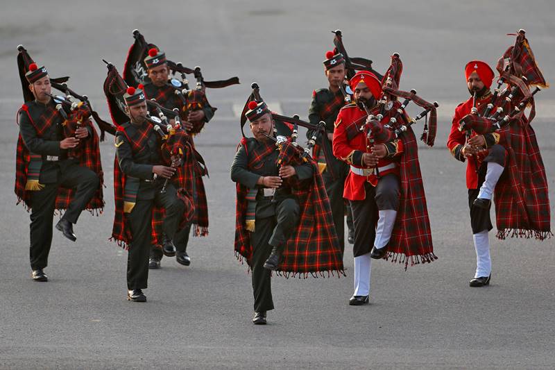 With flawless performance by the bandsmen, 'The Great Marshal' won the hearts of the audience. (Image: Reuters)