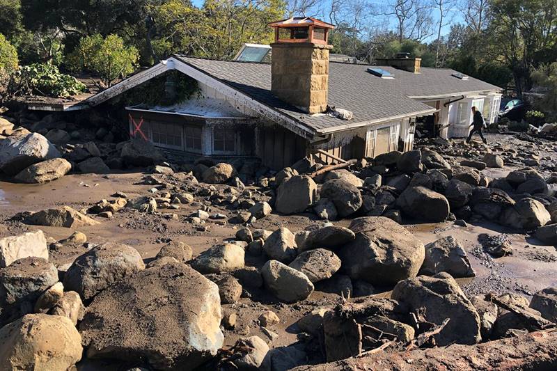 California mudslides, Southern California, mudslides, Southern California mudslides, debris, ruins, people missing, properties destroyed, world news, latest news, california death toll, mudslide death toll