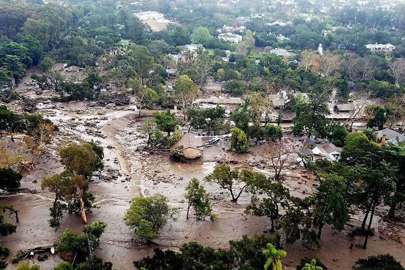 California mudslides, Southern California, mudslides, Southern California mudslides, debris, ruins, people missing, properties destroyed, world news, latest news, california death toll, mudslide death toll