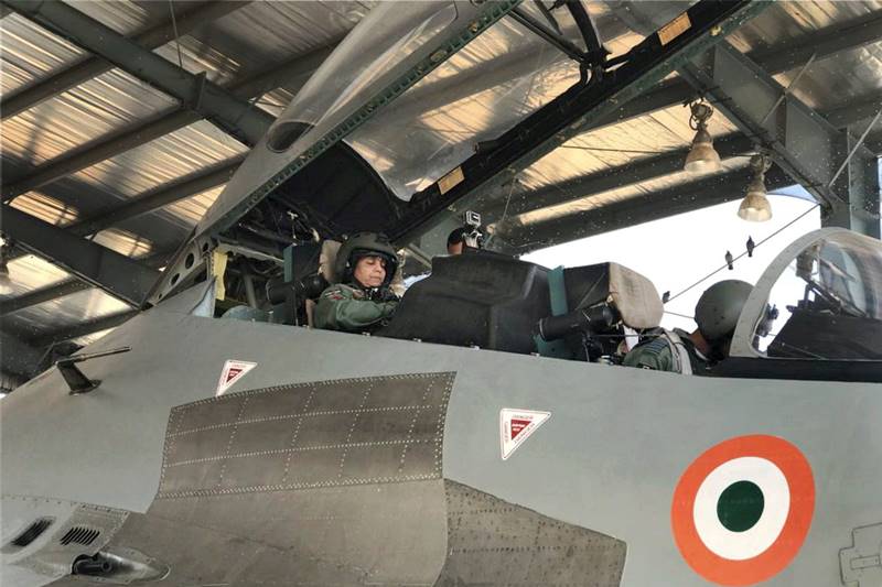 The plane flew towards the west of Jodhpur, sources said. (Image: Twitter/@DefenceMinIndia)