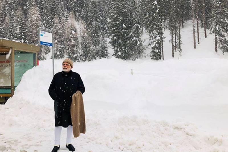 More than 130 participants from India would be attending the meeting of the rich and the powerful where the official sessions would kick off with the opening plenary address by Prime Minister Narendra Modi. (Image: Instagram/Narendra Modi)