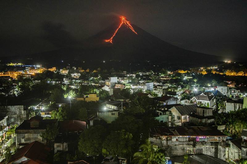 The explosion was the most powerful since the volcano started acting up more than a week ago. (AP Photo)