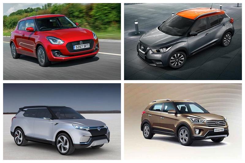 New Generation Maruti Suzuki Swift, new Hyundai Santro, Petrol version of Maruti Suzuki Vitara Brezza and many more cars that cost less than Rs 15 lakh will be launched in 2018. Mahindra will launch two new SUVs in this segment, Ford Figo Cross and Datsun Go Cross will also make it on Indian roads this year. Here's a list of cars and SUVs to be launched in coming months.