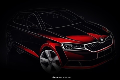 2018 Skoda Fabia facelift teaser released, to unveil at Geneva Motor Show in March