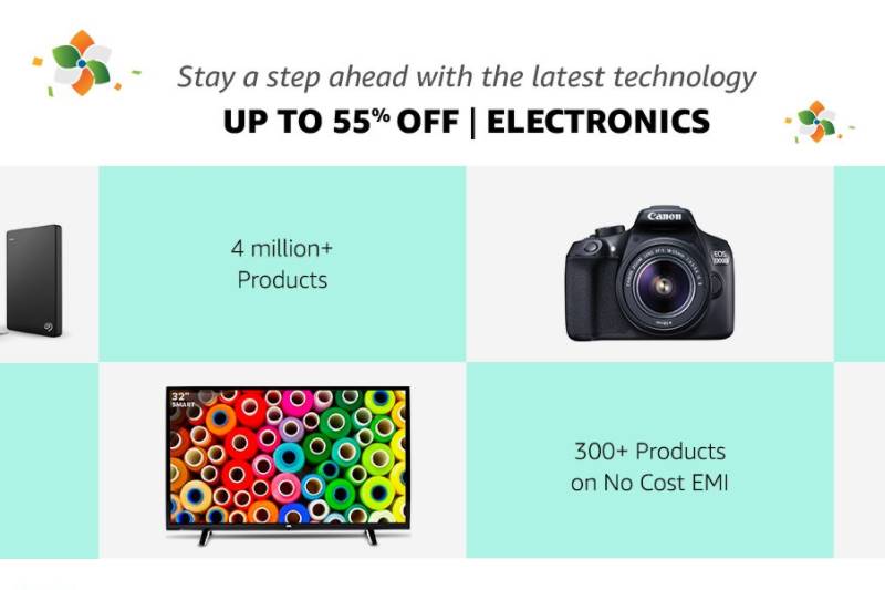 Up to 55% off on electronics
