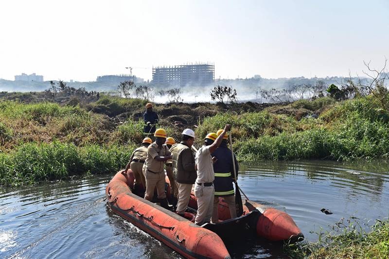 Following the incident, a blame game erupted between the Karnataka State Pollution Control Board and the defence department. (PTI Photo)