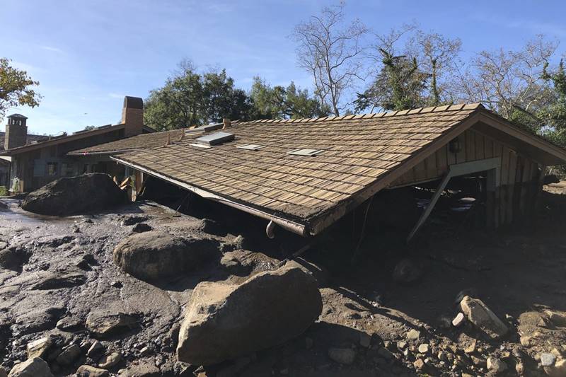 California mudslides, Southern California, mudslides, Southern California mudslides, debris, ruins, people missing, properties destroyed, world news, latest news, california death toll, mudslide death toll