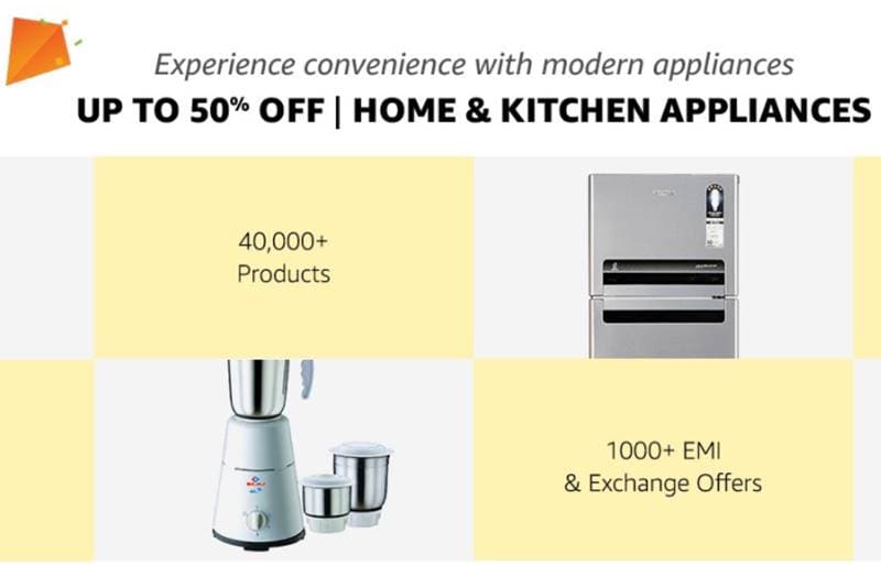 Up to 50% off on home and kitchen appliances
