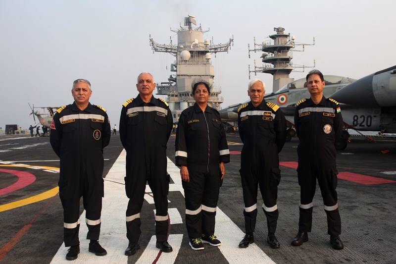 Nirmala Sitharaman, INS Vikramaditya, MiG 29K, indian navy, Naval Operations, coast guard, Indian Navy Western Fleet, INS Kolkata, submarines, naval aircraft, aircraft carrier, india news