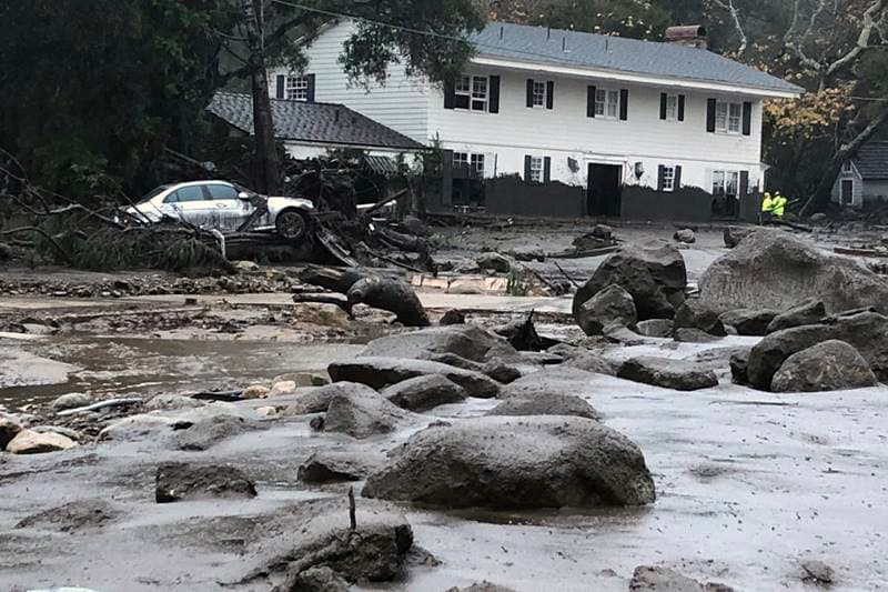 California mudslides, Southern California, mudslides, Southern California mudslides, debris, ruins, people missing, properties destroyed, world news, latest news, california death toll, mudslide death toll
