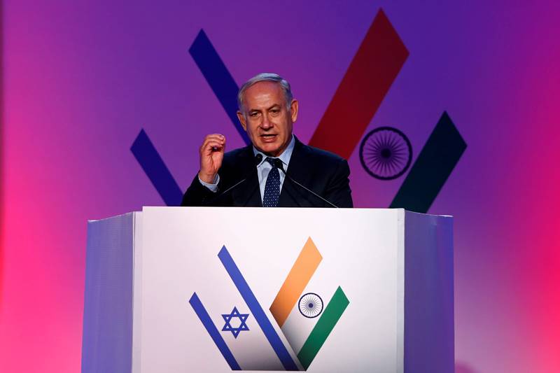 Netanyahu in his address quipped that Bachchan has "30 million more followers than me on Twitter" and stressed how if India and Israel come together, "magic will happen." (Image: Reuters)
