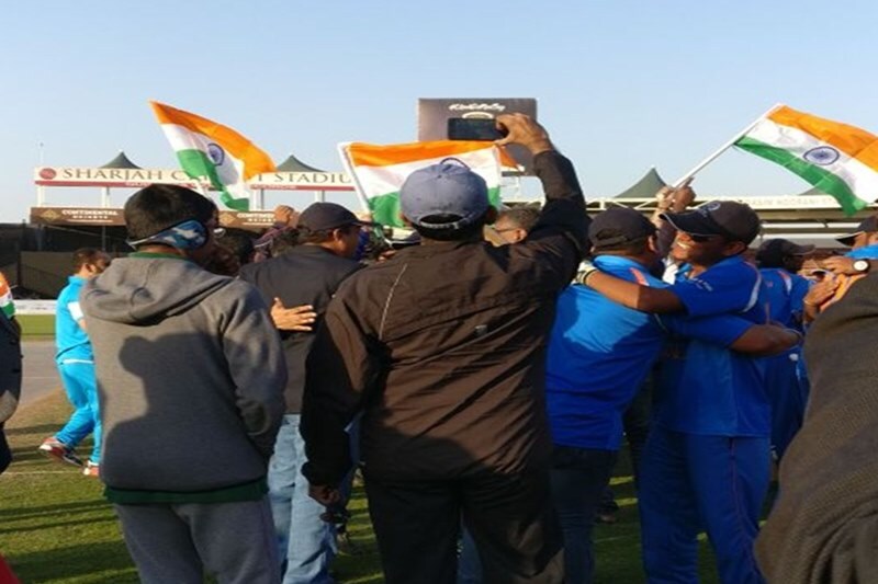 Blind Cricket World Cup 2018, Blind Cricket World Cup 2018 pictures, Blind Cricket World Cup india win, Blind Cricket World Cup 2018 india won, Blind Cricket World Cup 2018 india beat pakistan, ind beat pak, Sharjah Cricket Stadium in UAE on Saturday, Team India today beat arch-rivals Pakistan
