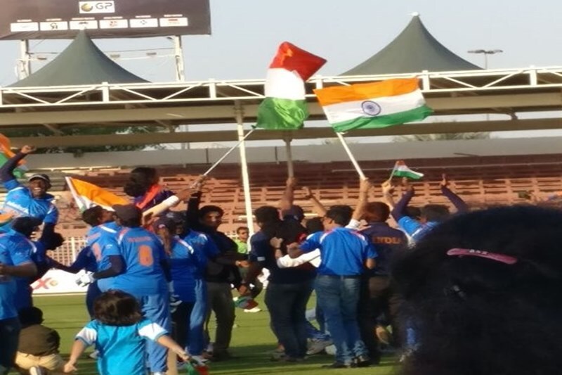 Blind Cricket World Cup 2018, Blind Cricket World Cup 2018 pictures, Blind Cricket World Cup india win, Blind Cricket World Cup 2018 india won, Blind Cricket World Cup 2018 india beat pakistan, ind beat pak, Sharjah Cricket Stadium in UAE on Saturday, Team India today beat arch-rivals Pakistan