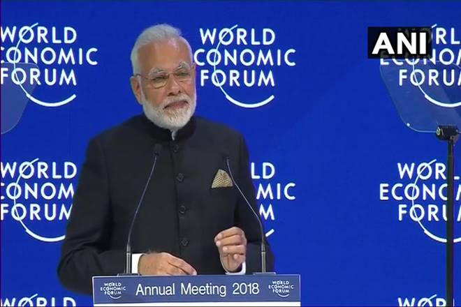 Narendra Modi Davos Speech: Indian Prime Minister Narendra Modi delivered the keynote address at the WEF 2018 Narendra Modi Davos Speech: Indian Prime Minister Narendra Modi delivered the keynote address at the WEF 2018