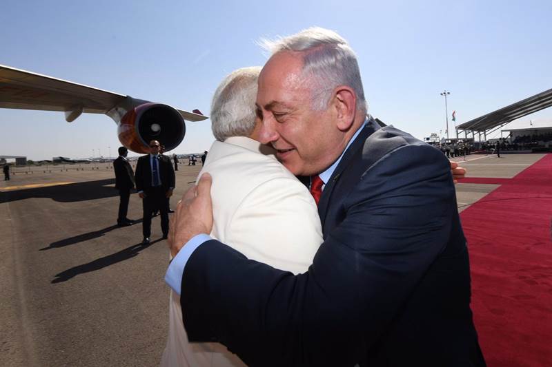 Narendra Modi, Narendra Modi hug, Benjamin Netanyahu, Benjamin Netanyahu visit, Benjamin Netanyahu india visit, Benjamin Netanyahu bear hugs, Reuven Rivlin, Donald Trump, Barack Obama, Emmanuel Macron, Enrique Pena Nieto, Sheikh Mohammed bin Zayed Al Nahyan, news