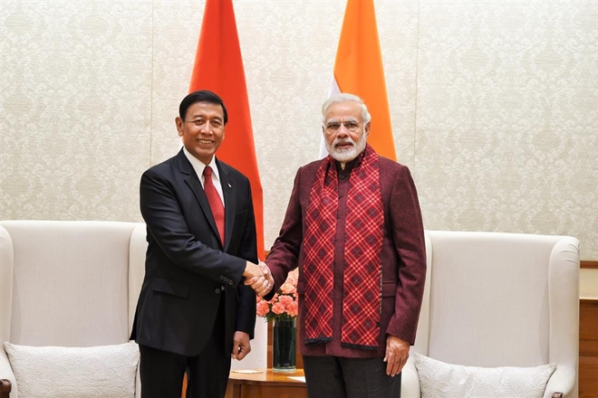 H Wiranto, Indonesia, Narendra Modi, Indonesia President Joko Widodo, India, pm narendra modi, economy, maritime security, asean H Wiranto, Indonesia, Narendra Modi, Indonesia President Joko Widodo, India, pm narendra modi, economy, maritime security, asean