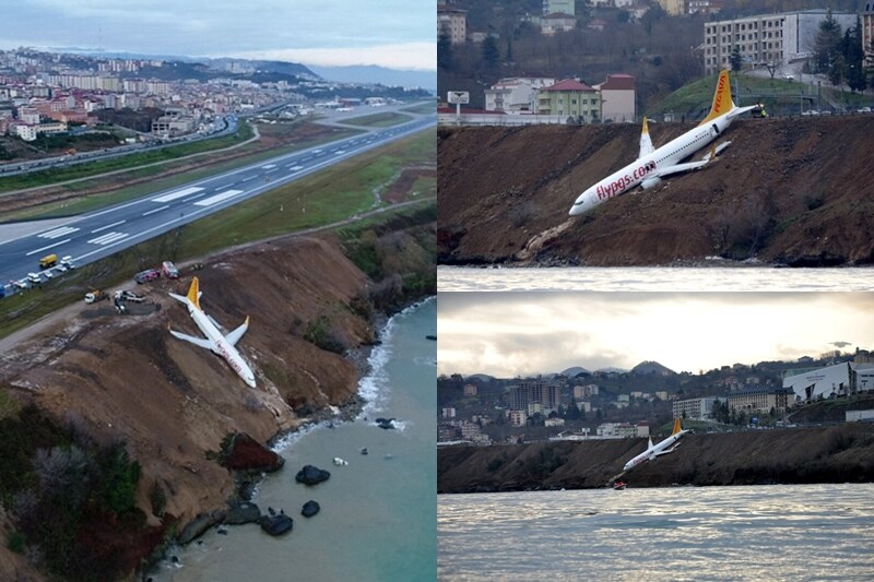 turkey plane, turkish plane skidded, turkish airlines skidded off, plane skids off turkish airport, pegasus airline, flight skids off turkish airports, plane skids off runway, plane skids off turkish airport runway, jetliner skids off black sea, plane slid off black sea, ankara trabazon flight slids off