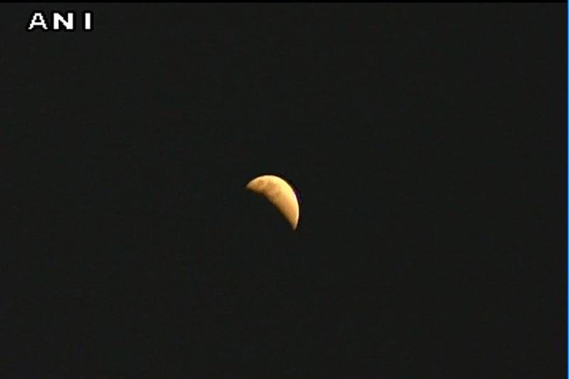 The Lunar Eclipse, unlike the Solar Eclipse, can be seen with naked eyes. Thousands of sky-watchers are witnessing the rare celestial spectacle.