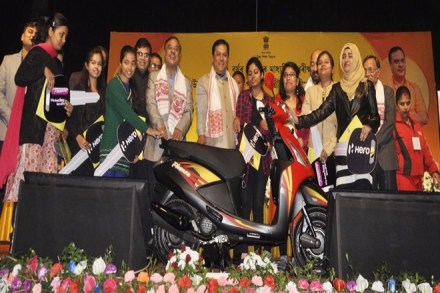 Assam scooty to 1000 girl students, Assam bjp scooty to 1000 girl students, Assam bjp 1000 scooties, Assam bjp class12 exam scooty to 1000 girl students, 1000 scooty, Assam education minister Himanta Biswa Sarma, 1000 Scooty to Assam girl students, Beti Bachao Beti Padhao, Assam CM Sarbananda Sonowal, ahsec students