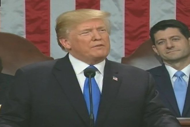Donald Trump, infrastructure spending, State of the Union, congress, democrat, US president