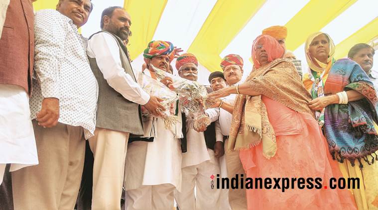 Congress is in pursuit to woo Rajputs, whereas BJP has made up its mind to woo Jats of the state. (Photo: IE) Congress is in pursuit to woo Rajputs, whereas BJP has made up its mind to woo Jats of the state. (Photo: IE)