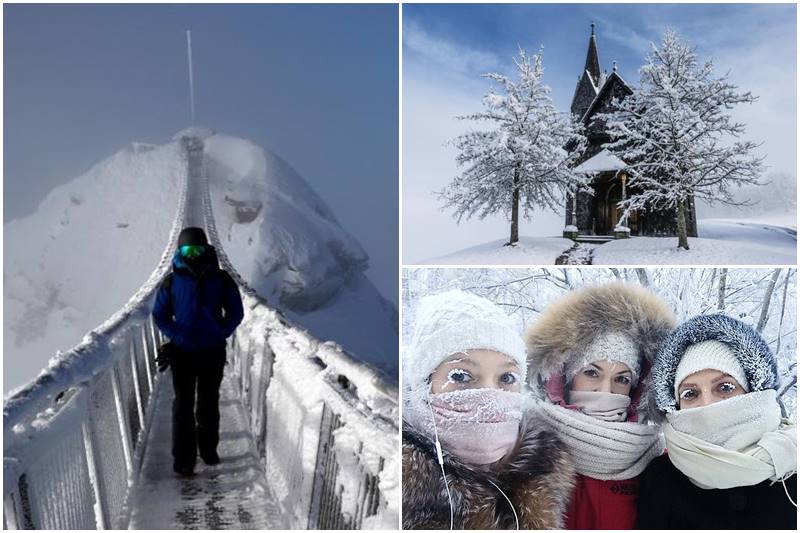 Heavy snowfall and sub-zero temperatures have led to multiple deaths and disrupted travel in many countries across the world. A winter storm that caused at least four deaths in the US South brought record low temperatures on Wednesday. Frigid temperatures and snow were also forecast for the mid-Atlantic region and much of New England through Thursday. The governors of Georgia, North Carolina and Louisiana declared states of emergency because of severe conditions that made roads treacherous. Let us take a look at some of the images of frozen places from around the world: