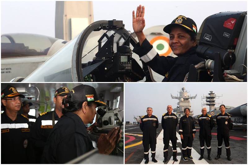 Nirmala Sitharaman, INS Vikramaditya, MiG 29K, indian navy, Naval Operations, coast guard, Indian Navy Western Fleet, INS Kolkata, submarines, naval aircraft, aircraft carrier, india news