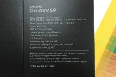 samsung galaxy s9 leaked, samsung galaxy s9 plus leaked, samsung galaxy s9 retail box leaked, samsung galaxy s9 details, samsung, mcw 2018, samsung s9 release date,
