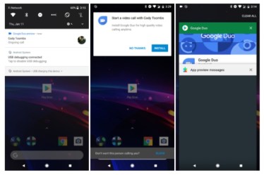 Google Duo now supports the ability to call people who haven’t installed or registered with the app previously. (Source: AndroidPolice)