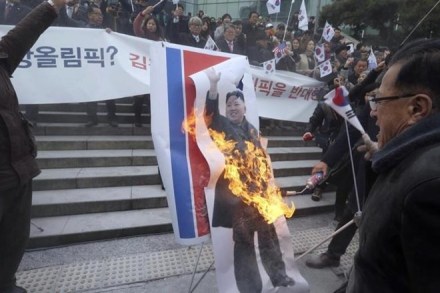 winter olympics, olympic protest, kim jong un, pyongyang olympics, seoul protest, pyongang protest, olympics in north korea, korean olympic unrest, hijacked olympics