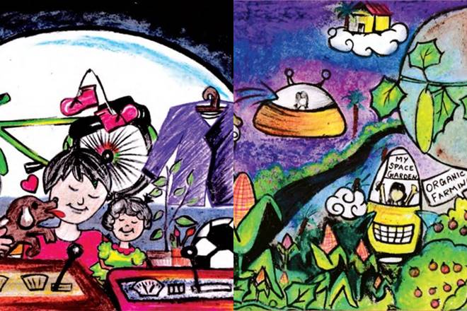 NASA, NASA 2018 calender, NASA calender, NASA calender contest, NASA contest, Tamil Nadu students win NASA contest, indian students win nasa contest, NASA’s 2018 Commercial Crew Program Calendar Art Contest, Kaviya BJ, K Selva Sreejith, NASA art competition, NASA calender art competition