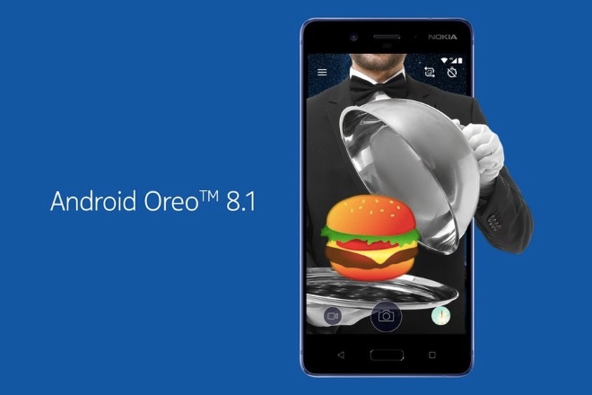 The Nokia 8 Android 8.1 Oreo beta update (v4.82A) is 1.55GB in size and comes with the Android Security Patch for the month of January. (Source: Juho Sarvikas/ Twitter)