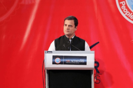 Rahul Gandhi addressed Indian diaspora in Bahrain. (Twitter) Rahul Gandhi addressed Indian diaspora in Bahrain. (Twitter)