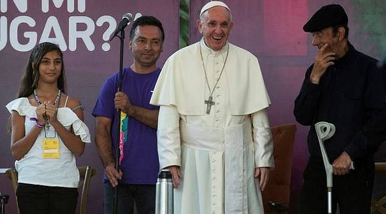 pope, vatican city, pope marries couple, chilean couple,