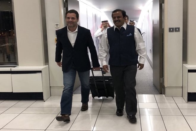 Raul Gandhi in Bahrain, rahul gandhi, congress president, latest news on rahul gandhi bahrain visit, latest upadates on rahul gandhi , GOPIO, King Hamas bin Isa Al Khalifa, Kingdom of Bahrain, NRI conclave in bahrian, manama