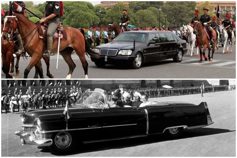 Before we begin the Indian President car slide show, let's focus on a few facts about presidential cars. For starters, the Home Ministry clearly states that the make, model and registration numbers of the cars used by the President of India is a state secret and the disclosure of such details will jeopardise the first citizen's security. The following details are only based on what we can see. Another fact is that these cars do not bear a licence plate, instead it has the national emblem - the Ashoka Pillar.