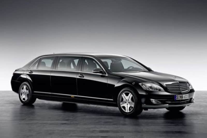 The official set of wheels for the President of India is the Mercedes-Benz S Class (S600) Pullman Guard. It is the flagship model from Mercedes-Maybach, which went on to become the official car for head of state and individuals who are particularly at high risk. A stretch limo, the S600 Pullman Guard is also armoured, we're talking real bullet resistance here!