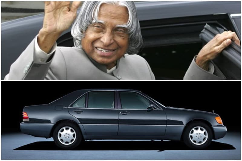 The most adored and respected President of India has by far been Dr APJ Abdul Kalam. The car that ferried Kalam was also a Mercedes Benz S-Class W140. And like other previous presidents, he too switched back to Hindustan Ambassador, which is the official car allotted to former presidents after completion of their term.