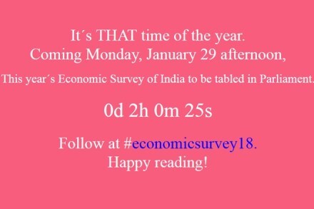 screenshot of economic survey 2018 website www.indiabudget.gov.in ahead of union budget 2018